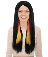 Wigs2you H-7252 大人用ユニセックス ロングストレートウィッグ（多色展開） | ハロウィン仮装用インパクト抜群のヘアスタイル | 通気性に優れたキャップレス仕様