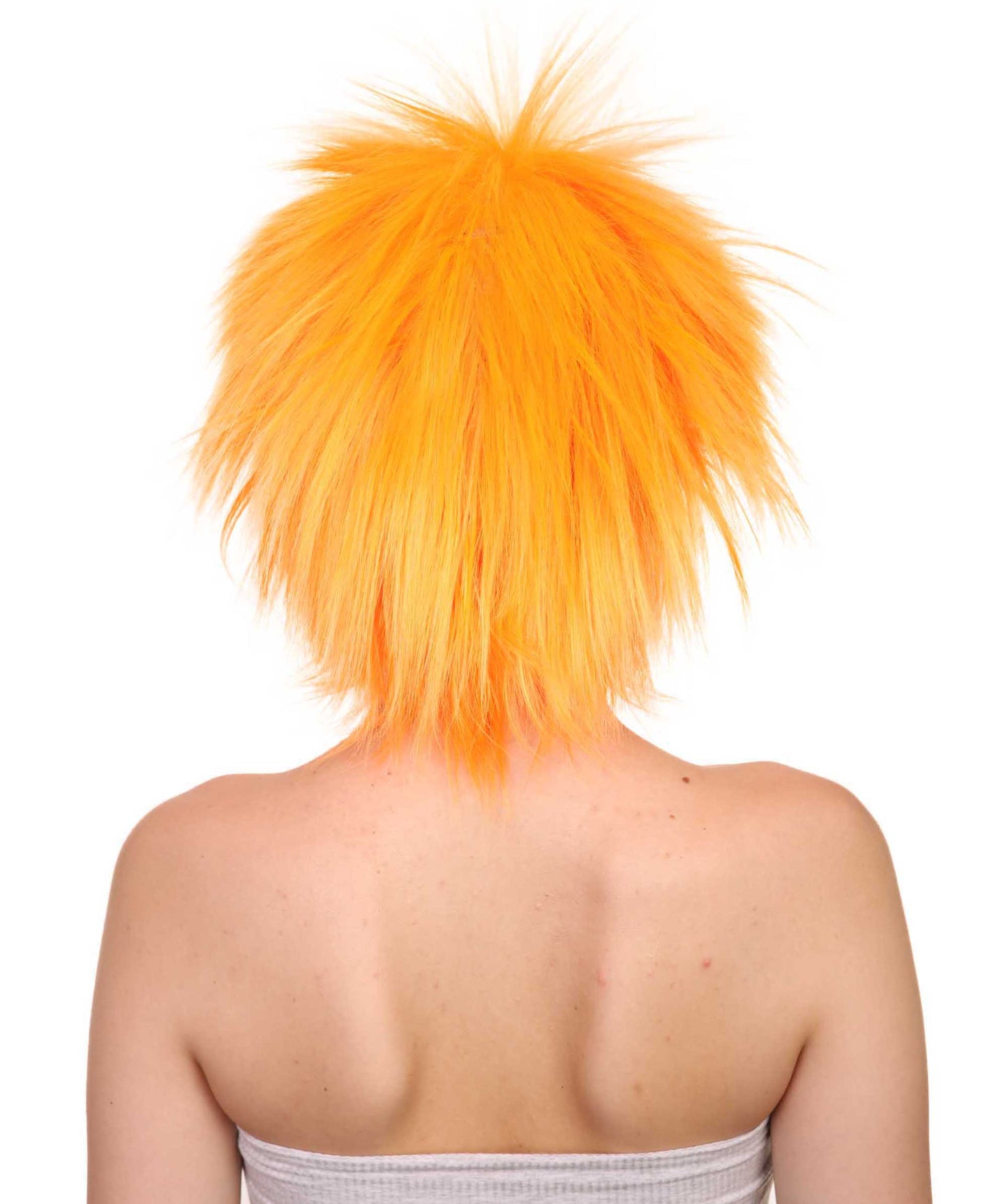 Wigs2you ハロウィンパーティープレミアムレディース H-1682 着け心地が良い とても快適 ファンキーパンク オレンジウィッグ