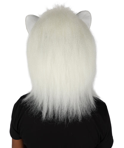 ユニセックス毛皮動物ウィッグとマスクセット H-6771BR ハロウィンやテーマパーティー用の完全な動物コスプレ