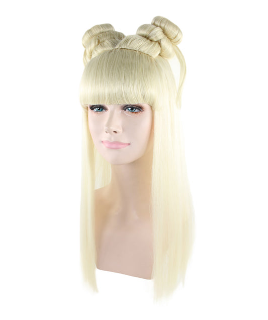 Wigs2you ハロウィン パーティー プレミアム レディース H-1215 快適なフィット感のブロンド アジアン プリンセス ウィッグ