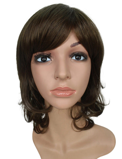 耐熱商品 | ミディアムウィッグ | エアリーカールで女子力UPする人気スタイル | アレンジ自由 | ウィッグネット付き W-160