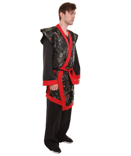 大人の男性用 JCA-002 デラックス侍刺繍和風ローブコスチューム マルチカラー コスプレ衣装