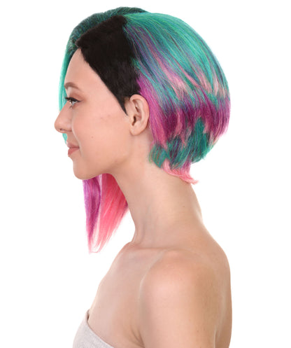 プレミアムハロウィンパーティーレディ H-5466 ミディアムレングス ジュディアルバレズパンクウィッグ