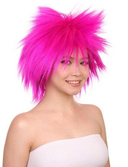 Wigs2you ハロウィンパーティープレミアムレディース H-1694 着け心地が良い とても快適 ファンキーパンク ネオンフューシャウィッグ