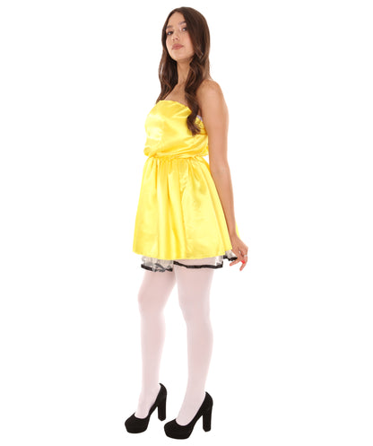 女性用 JCO-342_20 プロムドレス コスプレ イエロー コスチューム