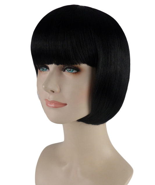 Wigs2you ハロウィン パーティー プレミアム レディース H-685 ショート ブラック ボブ ウィッグ