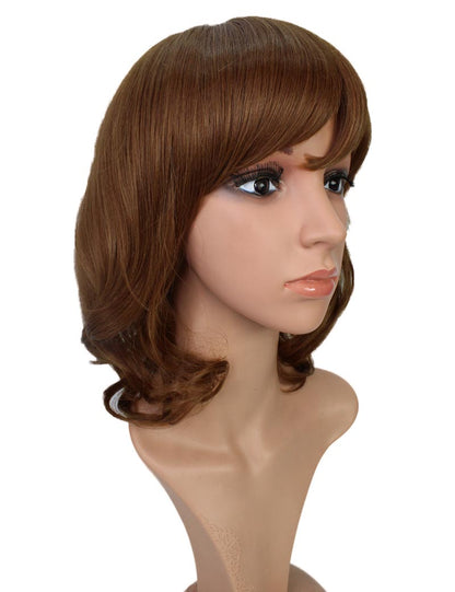 耐熱商品 | ミディアムウィッグ | エアリーカールで女子力UPする人気スタイル | アレンジ自由 | ウィッグネット付き W-160