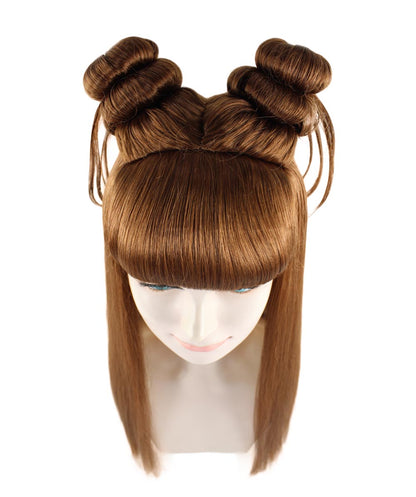 Wigs2you ハロウィン パーティー プレミアム レディース H-1220 快適なフィット感 ミディアム ブラウン アジアン プリンセス ウィッグ