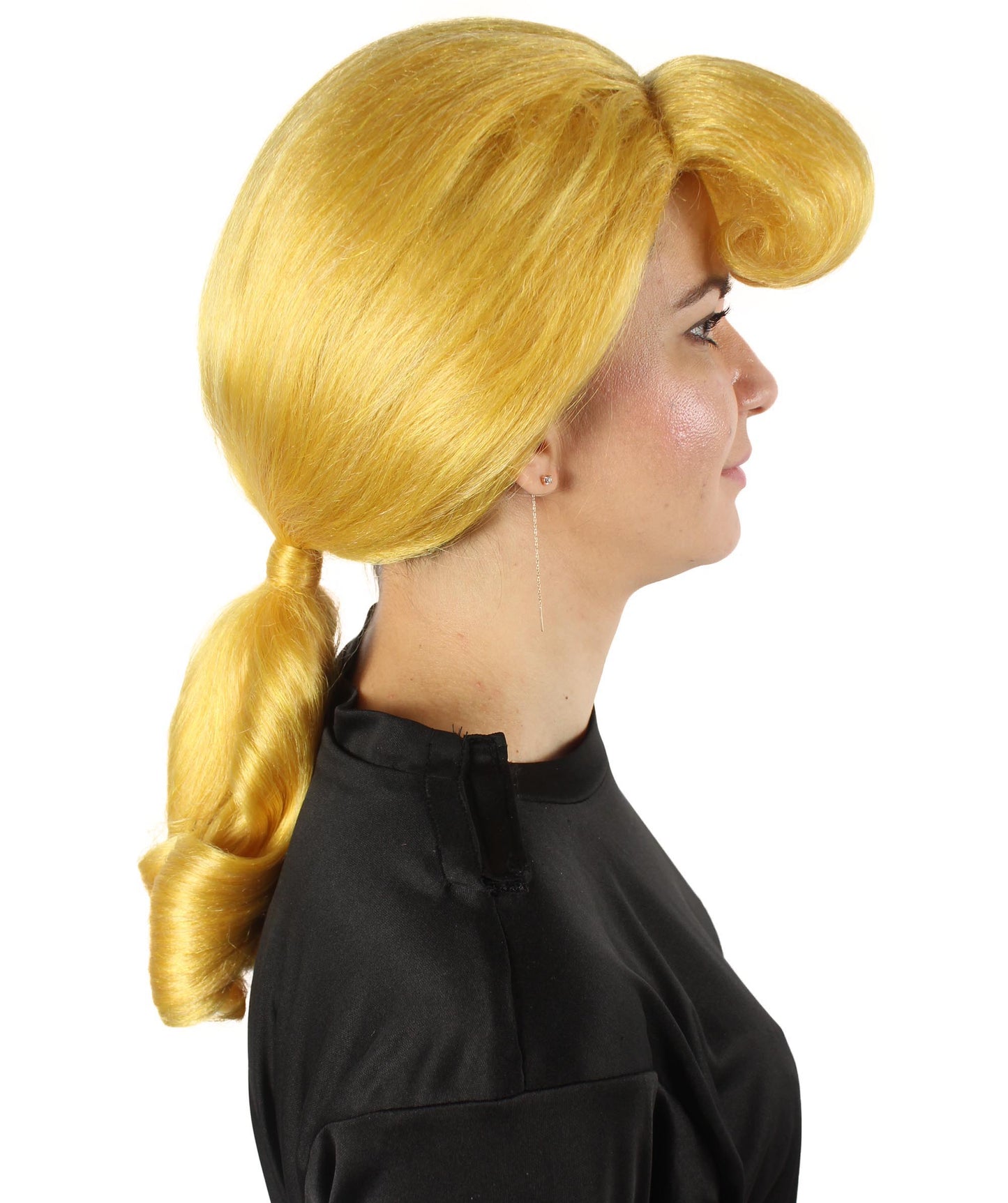 ハロウィンパーティプレミアムレディース H-5755 おもちゃアニメーション映画ゴールデンブロンドポニーテールウィッグ