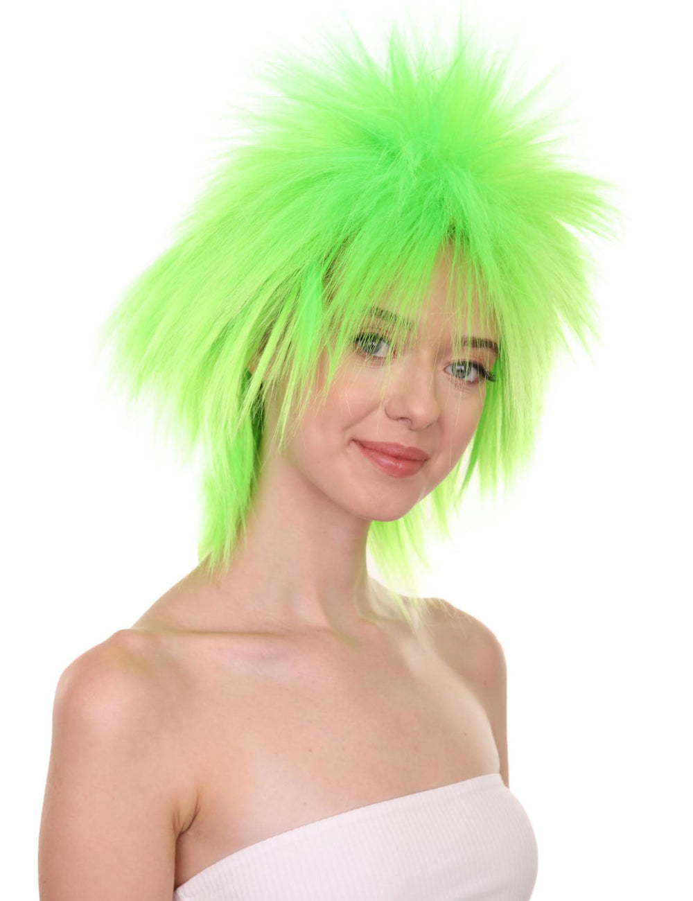 Wigs2you ハロウィンパーティープレミアムレディース H-1686 着け心地が良い とても快適 ファンキーパンク ライムウィッグ