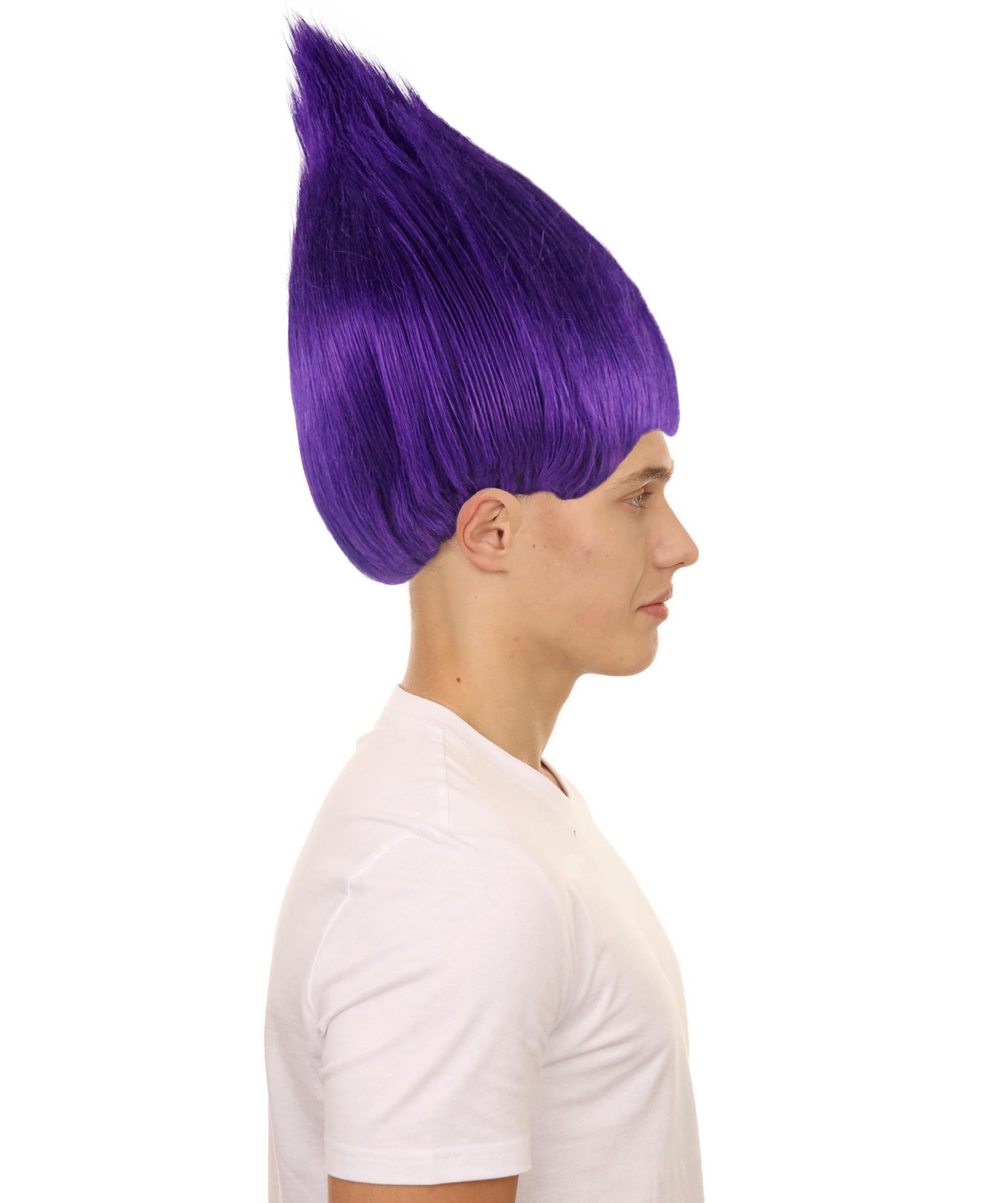 Wigs2you ハロウィン パーティー プレミアム メンズ H-623 トロールズ ウィッグ パープル色
