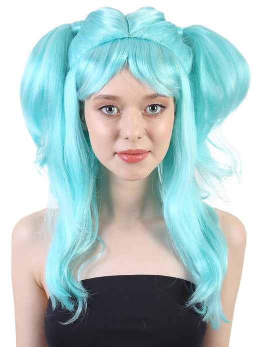 Wigs2you ハロウィンパーティープレミアム レディース H-783 バナナエンジェルウィッグ ブルーレイク色