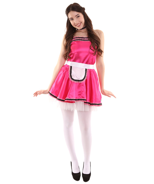 女性用 JCO-344_12 フレンチメイド制服コスプレ ピンクコスチューム