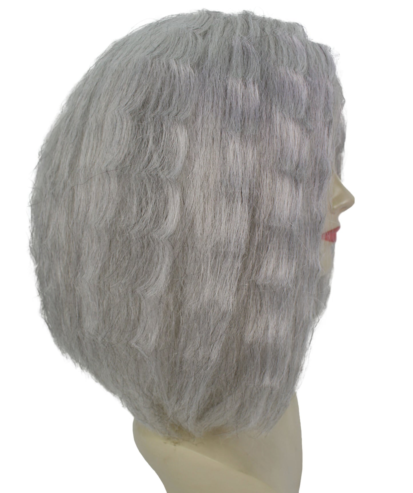 女性用 H-5990 グレー ファッション クリエイティブ ウィッグ コスプレに最適 キャップレス キャップ 合成繊維