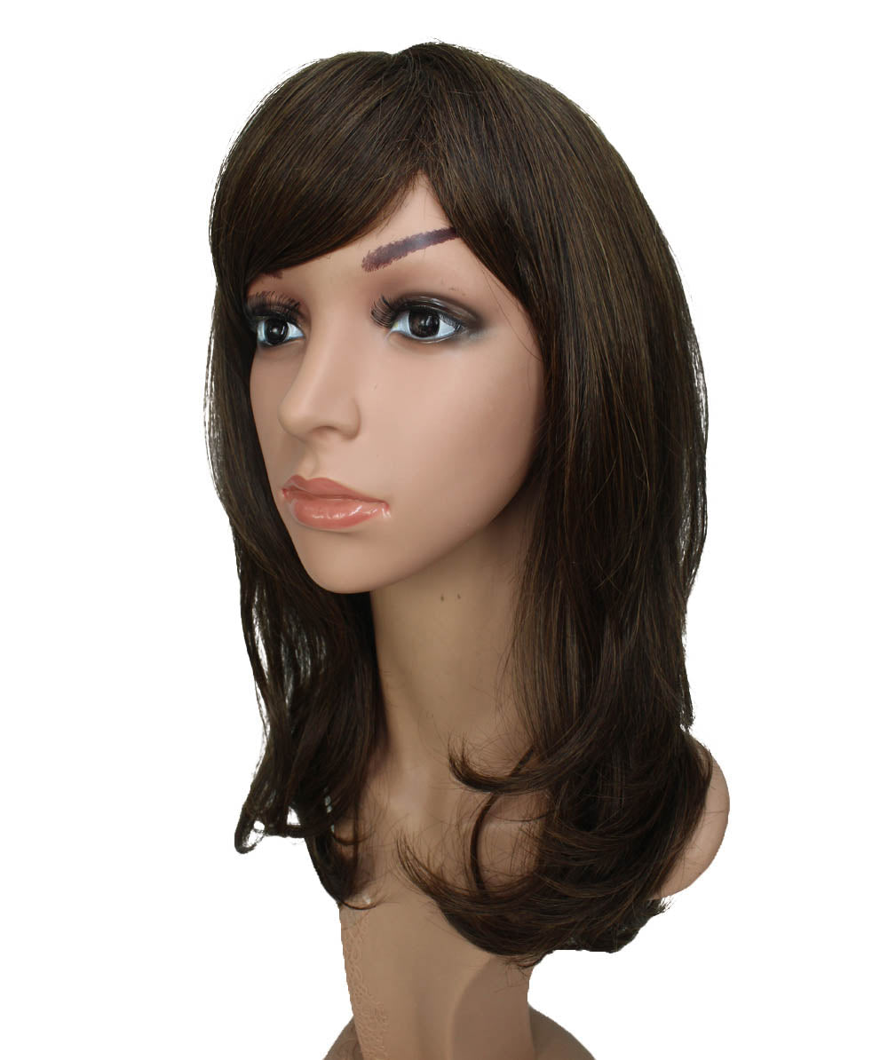 エアリーカールが可愛い！ふわふわヘアで柔らかな女の子に  耐熱です ウィッグネット付き W-537