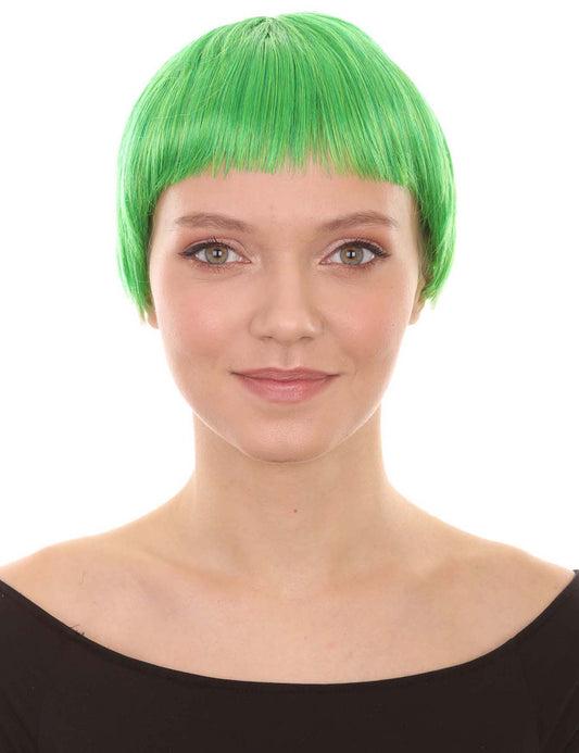 Wigs2you ハロウィンパーティープレミアム レディース H-591 コウノトリウィッグ ネオングリーン