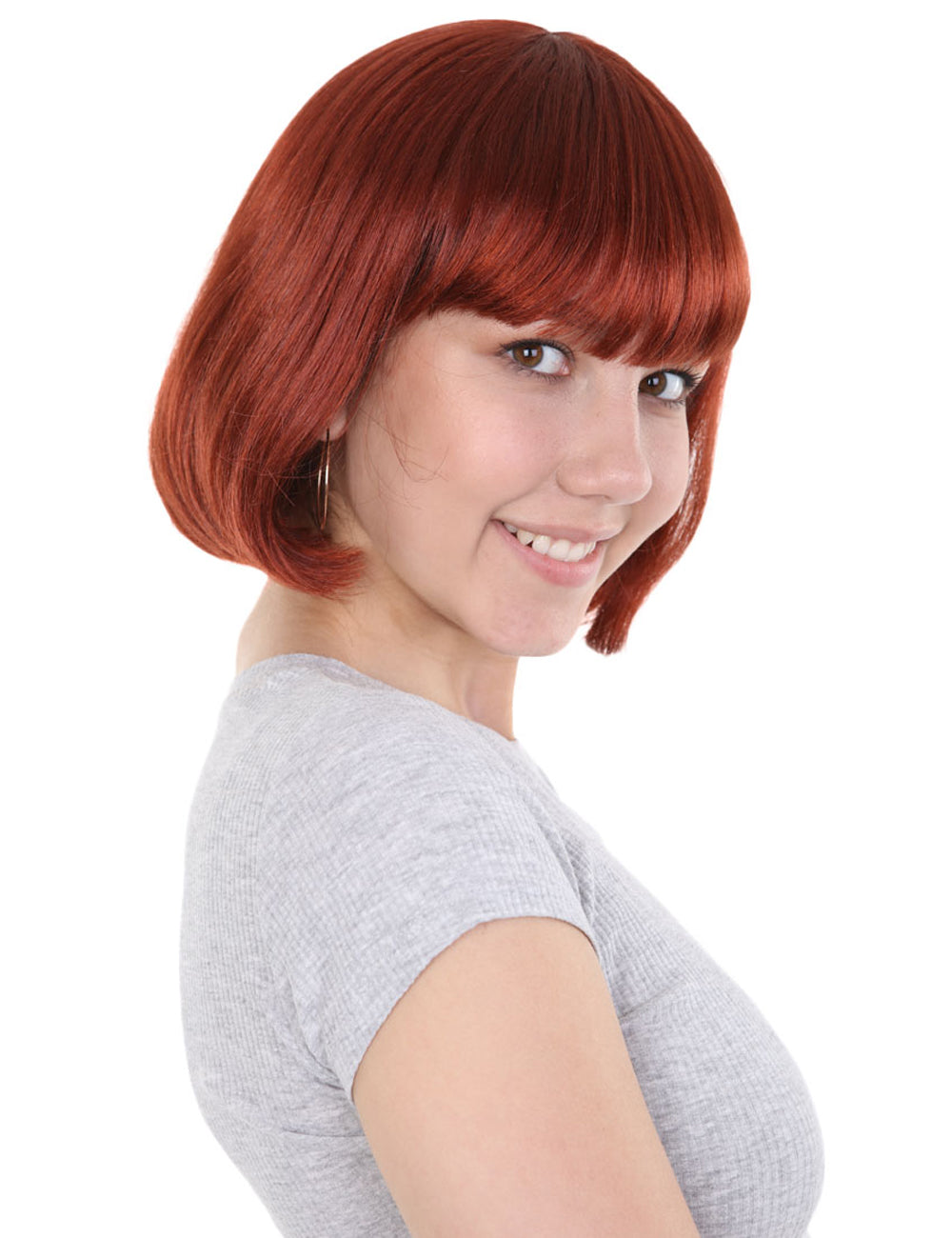 Wigs2you ハロウィンパーティープレミアムレディース H-564 ブラウンボブウィッグ