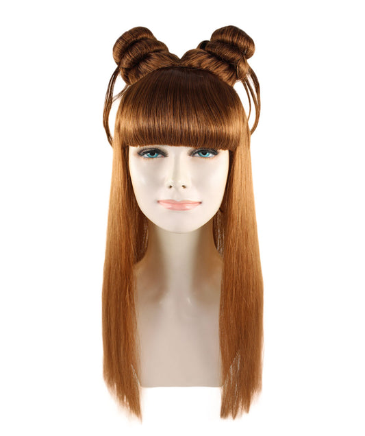 Wigs2you ハロウィン パーティー プレミアム レディース H-1220 快適なフィット感 ミディアム ブラウン アジアン プリンセス ウィッグ