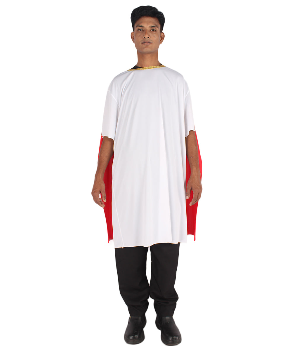 Adult Men's JCO-052 Roman Dictator Historical Costume Red & White Cosplay Costume