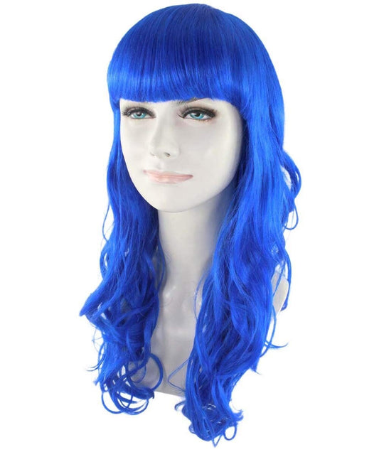 Wigs2you ハロウィン パーティー プレミアム H-820 バットマン 女性ジョーカー ウィッグ ダークブルー色