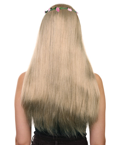 ハロウィンパーティープレミアム レディース H-5264 ビッグキャットアクティビストロングヒッピー ウィッグ ブロンド