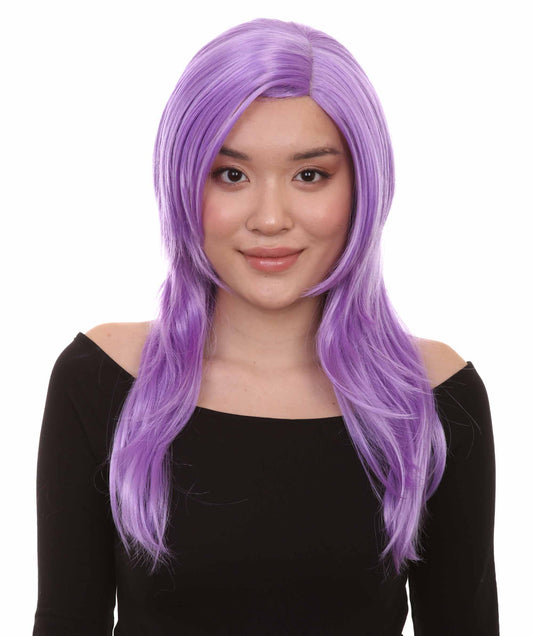 Wigs2you ハロウィンパーティープレミアム H-940 3レイヤーのパーティーガールウィッグ ライラック色