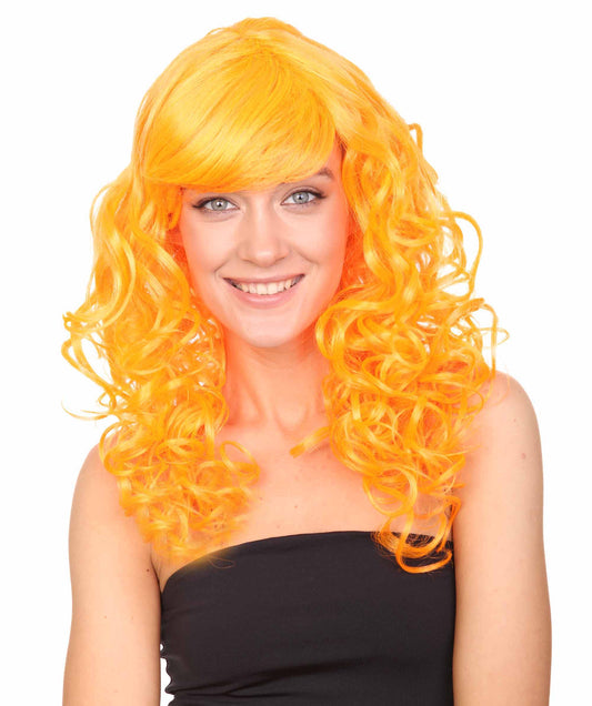 Wigs2you ハロウィン パーティー プレミアム レディース H-998 着用しやすい ベラウィッグ パンプキン オレンジ色