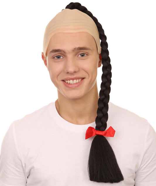 Wigs2you H-2162カンフーマスタースタイルメンズウィッグ黒編組コスプレウィッグ