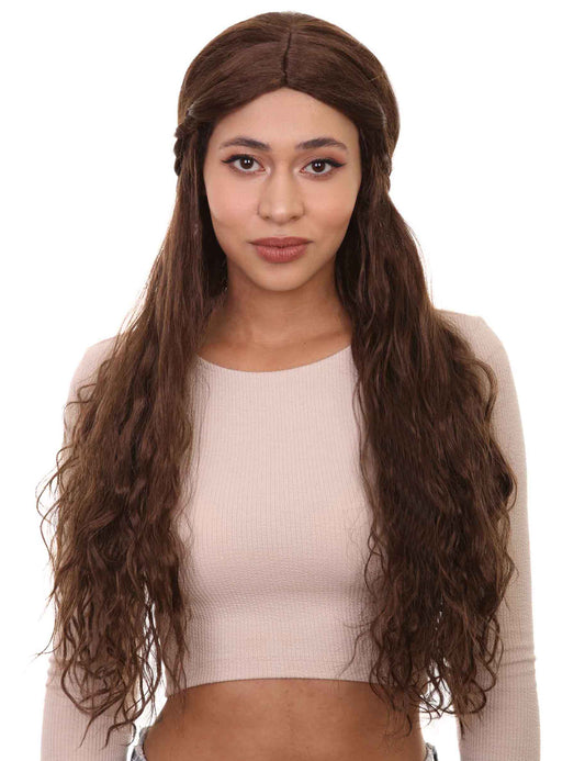 Gilded Goddess Wigs Collectionウィッグ コレクション | ロングレディースキャラクターコスプレハロウィンウィッグ | プレミアム通気性キャップレスキャップ H-369
