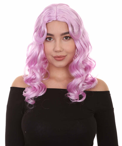 Wigs2you ハロウィンパーティー プレミアム レディース H-1092 アリスウィッグ 鏡の国のアリス パープル色