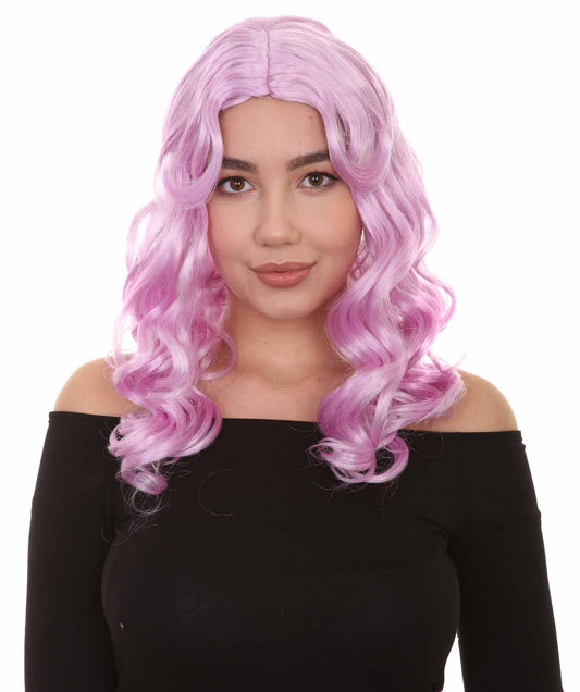 Wigs2you ハロウィンパーティー プレミアム レディース H-1092 アリスウィッグ 鏡の国のアリス パープル色