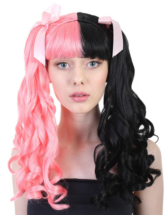 Wigs2you ハロウィンパーティープレミアムレディース H-1470 美しいルックを手に入れよう！独占！コスプレウィッグ メラニー ピンクリボンスタイル