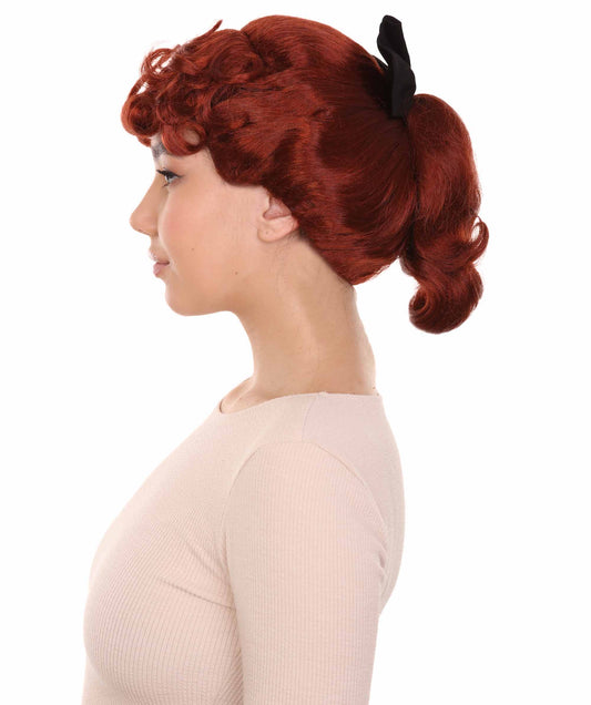 50'sハウスワイフ Love Lucy レッドウィッグ H-4488 TV/映画ウィッグ