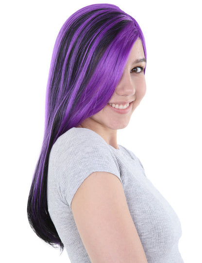 Wigs2you ハロウィンパーティープレミアムレディース H-550 パープル "ウィッチ" ロングウィッグ