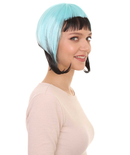 Wigs2you ハロウィンパーティ プレミアムレディース H-2032 着用しやすく とても快適 ホラーブルーブラックウィッグ