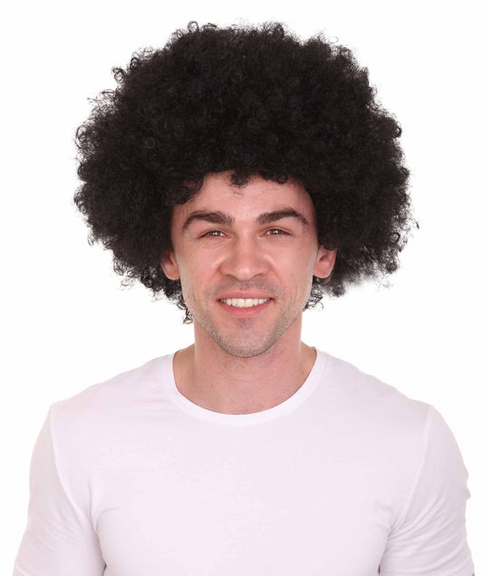 Wigs2you ハロウィンパーティープレミアム メンズ H-601 スーパーアフロウィッグ ブラック