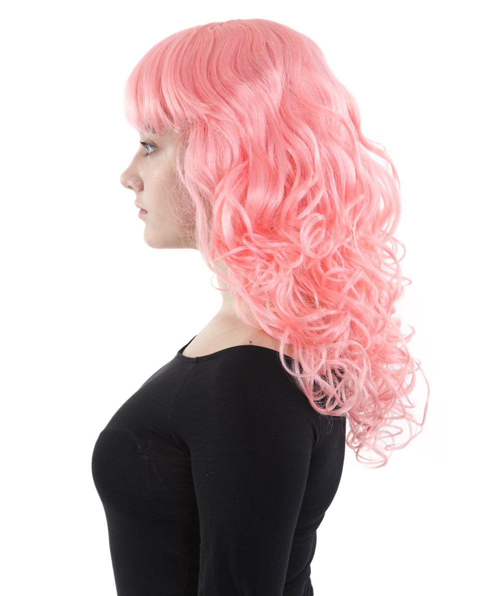 Wigs2you ハロウィンパーティープレミアム H-840 バットマン 女性ジョーカーウィッグ コーラルカラー