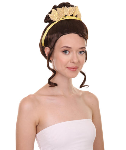 レディース ラルフ・ブレイクス・ザ・インターネット プリンセス ティアナ ブラックウィッグ H-4644 TV/映画ウィッグ プレミアム通気性キャップレスキャップ