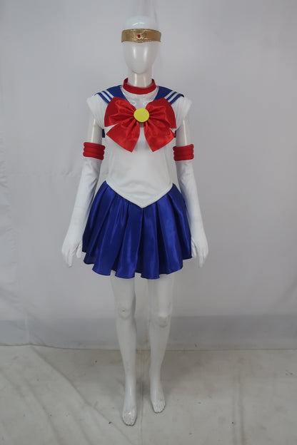 大人の女性用 JCA-044 セーラームーン レッド ホワイト ブルー コスプレ衣装