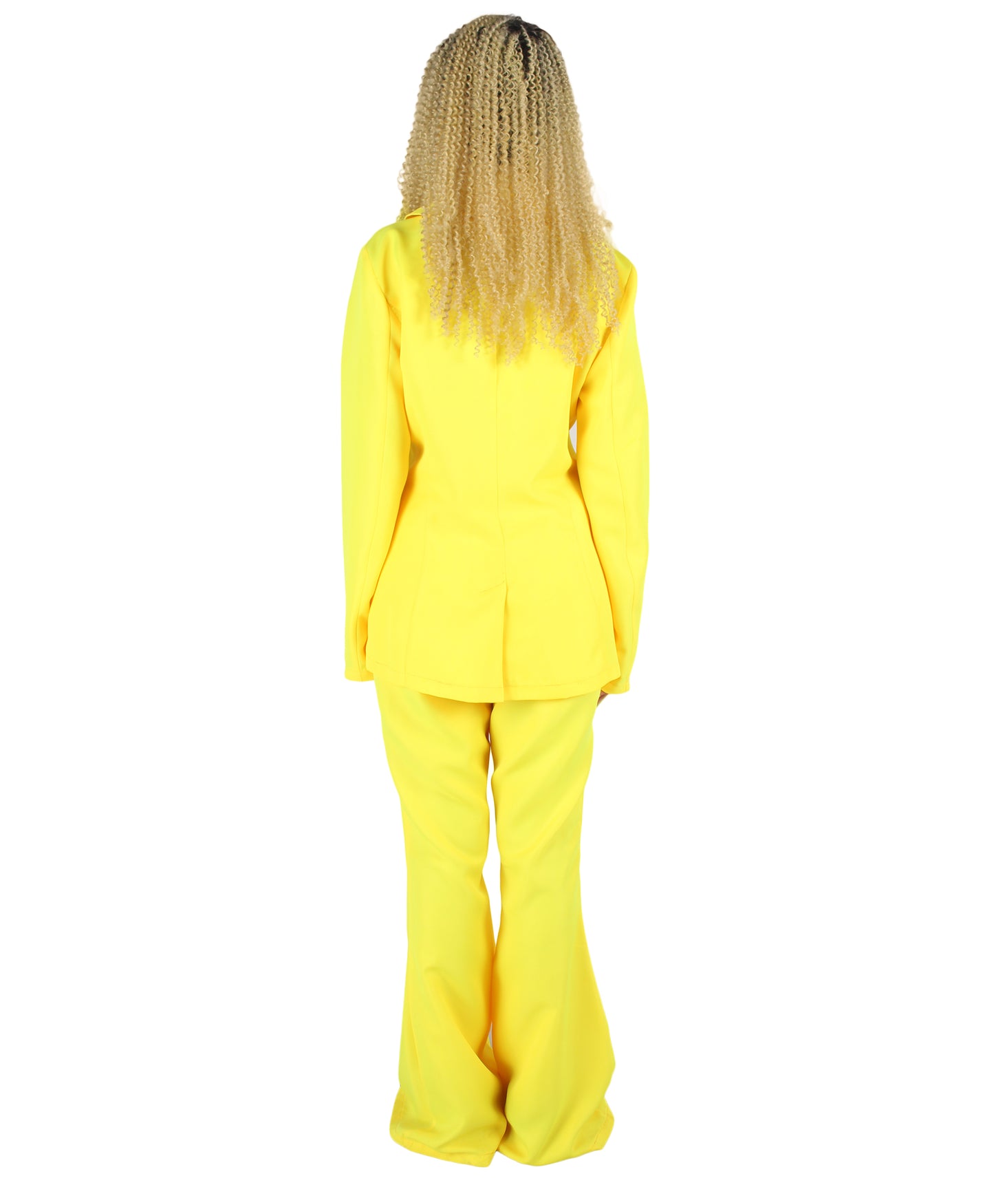 女性用 JCP-057_9 デラックス シンガー パーティー スーツ イエロー コスプレ コスチューム