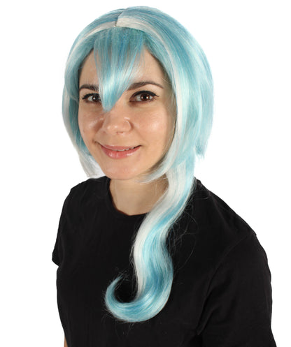 Wigs2you H-6927 ゲームキャラクター パウダーブルーウィッグ｜ハロウィンにぴったり｜難燃性合成繊維