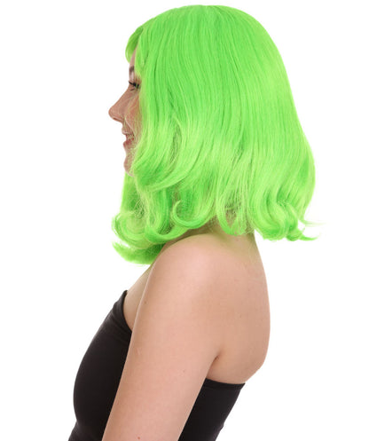 Wigs2you ハロウィン パーティー プレミアム レディース H-1275 着けやすい 快適なフィット感 ページボーイ ライム ウィッグ