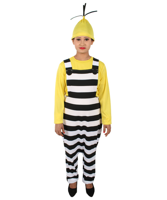 ユニセックス JCP-059 ハロウィン＆コスプレ コスチューム イエロー、ブラック＆ホワイト カラー マルチサイズ オプション