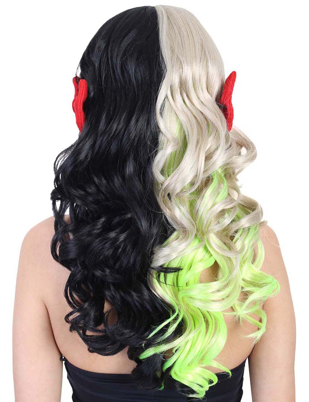 Wigs2you ハロウィンパーティープレミアムレディース H-1468 美しいルックを手に入れよう！独占！コスプレウィッグ メラニー 小さな赤リボン2つスタイル