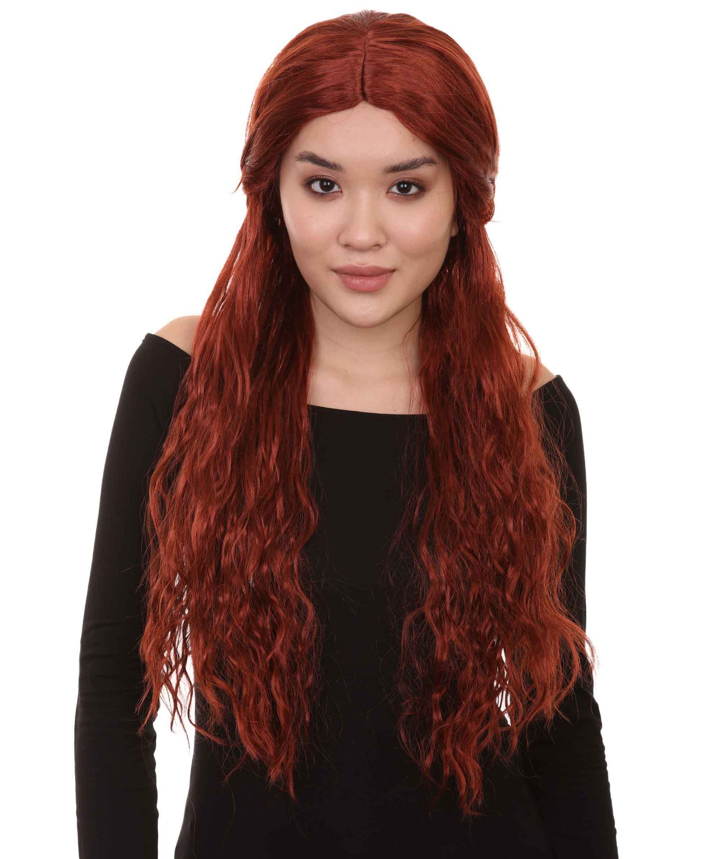 Gilded Goddess Wigs Collectionウィッグ コレクション | ロングレディースキャラクターコスプレハロウィンウィッグ | プレミアム通気性キャップレスキャップ H-370