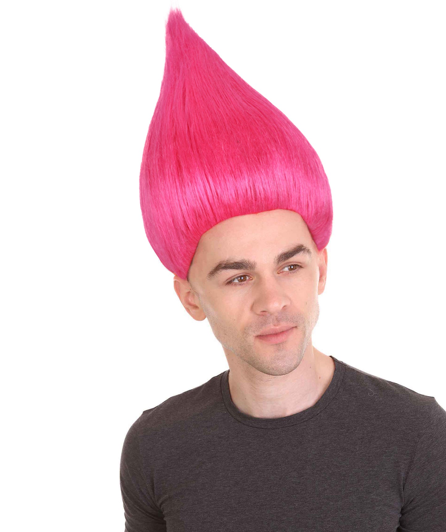 Wigs2you ハロウィンパーティープレミアム メンズ H-624 トロールズウィッグ ネオンピンク