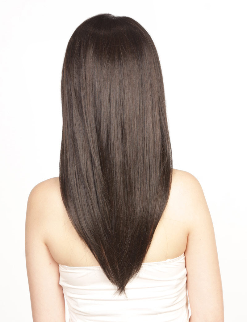 定番の人気商品です！ストレートロングスタイル  ウィッグ1つで簡単にサラサラヘアーに！ ウィッグネット付き W-407
