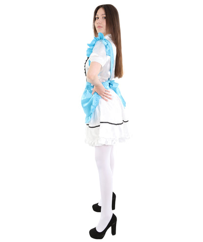女性用 JCO-326_18 アニメ コスプレ フレンチメイド ファンシー ドレス レイクブルー コスプレ コスチューム