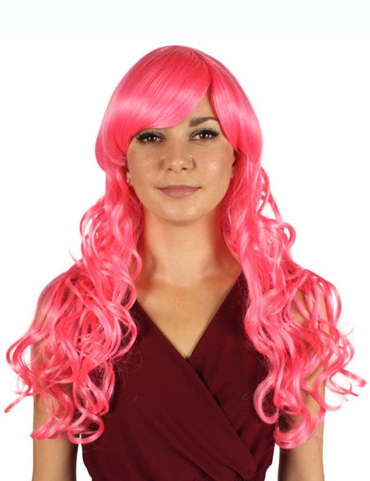 Wigs2you ハロウィン パーティー プレミアム レディース H-689 ピンク カール ウィッグ
