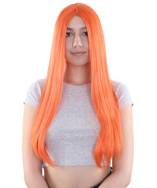 Wigs2you ハロウィンパーティープレミアム H-852 悪の花嫁 II 女性ウィッグ オレンジ色